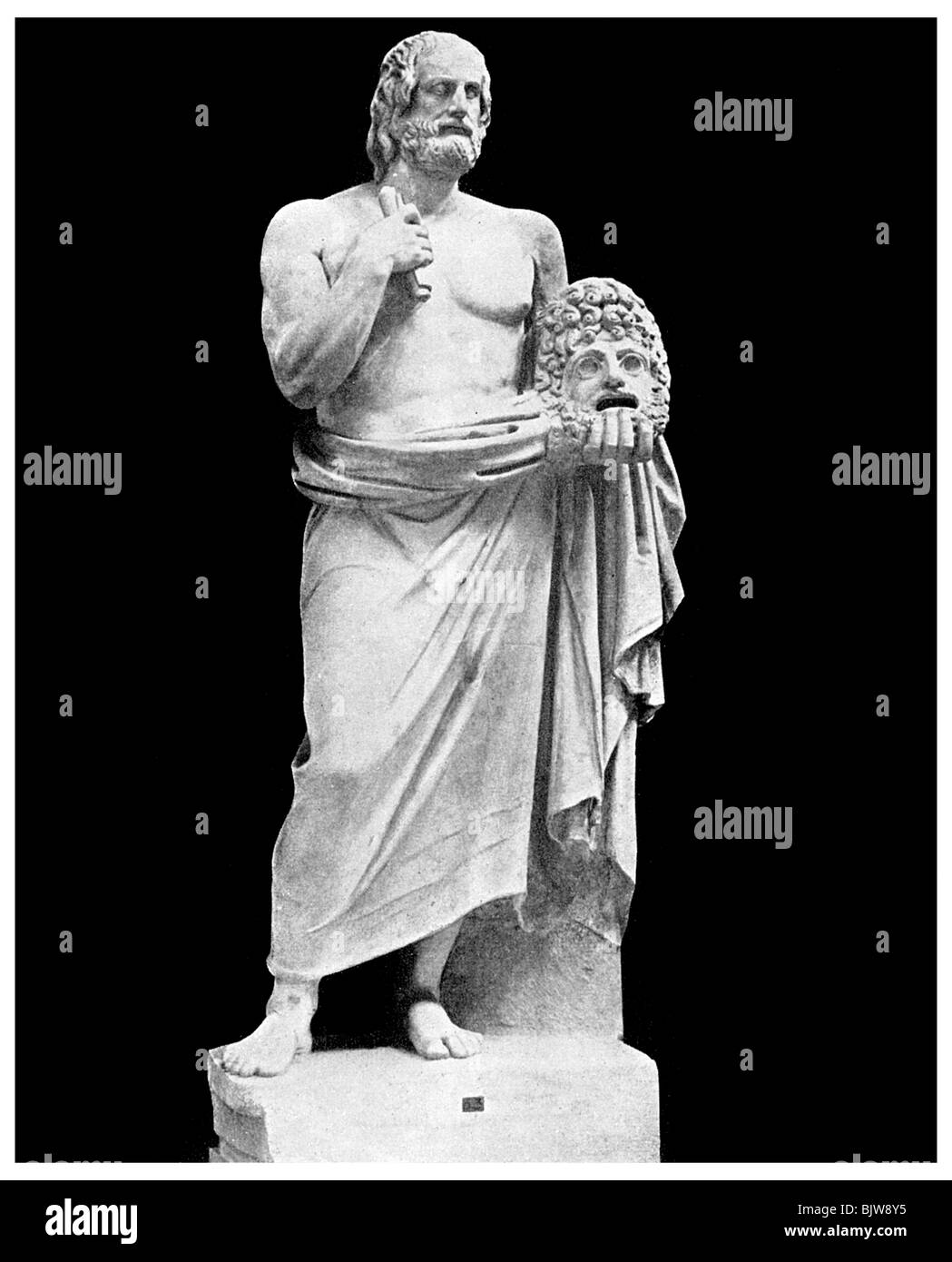 Dramatic unities: Euripides, Greek playwright, 5th century BC (1956). Artist: Unknown Stock Photo