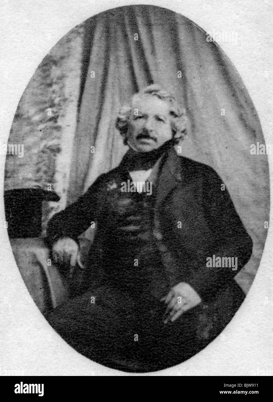 Louis Daguerre, French photography pioneer, c1845-1851. Artist: Unknown Stock Photo