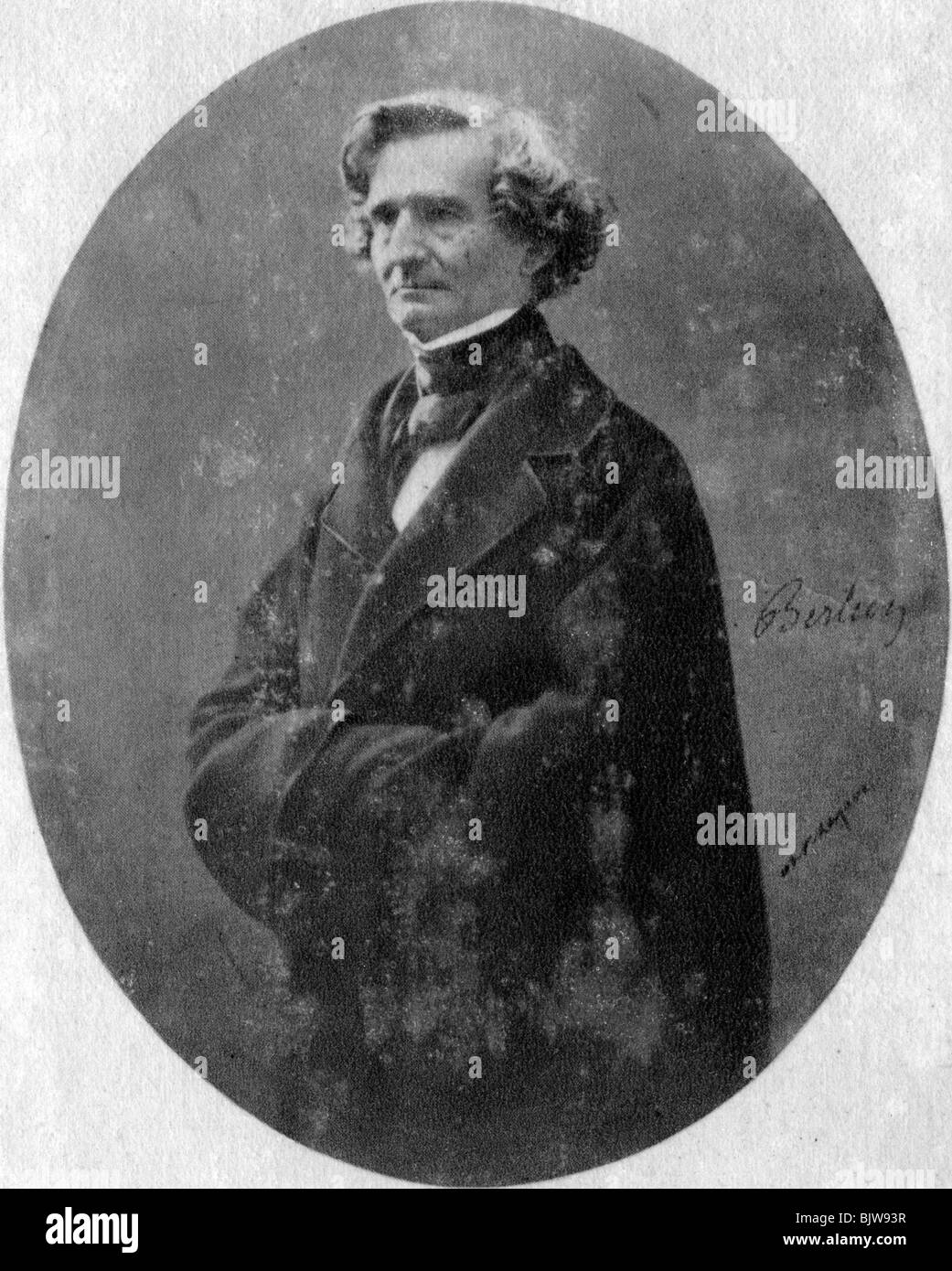 Hector Berlioz, French Romantic composer, c1845-1869. Artist: Unknown Stock Photo