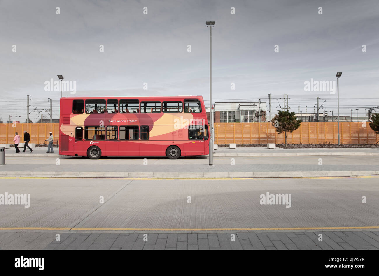 The new Dagenham Dock Bus station East London Transit Stock Photo