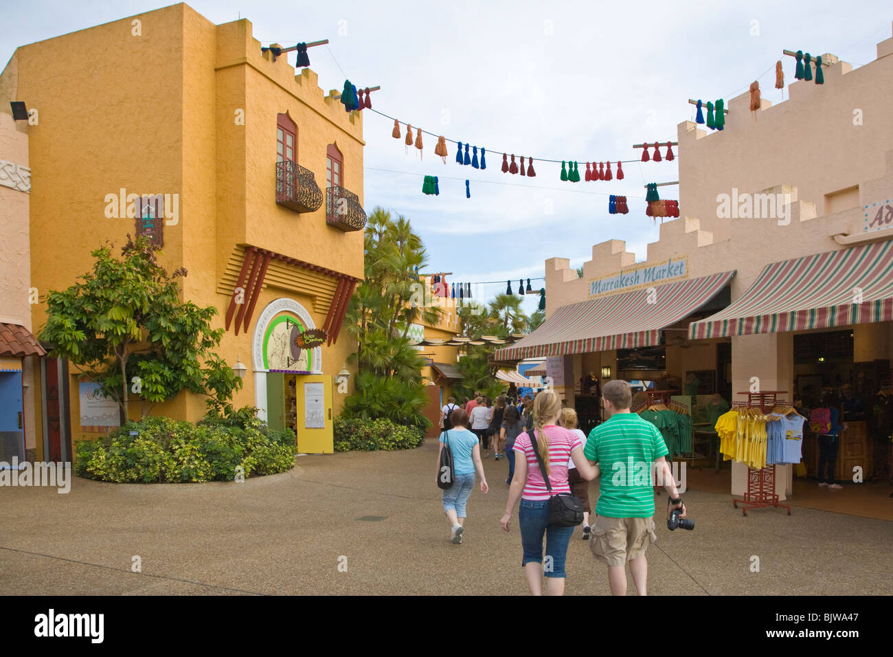 Morocco area at Busch Gardens in Tampa Florida Stock Photo
