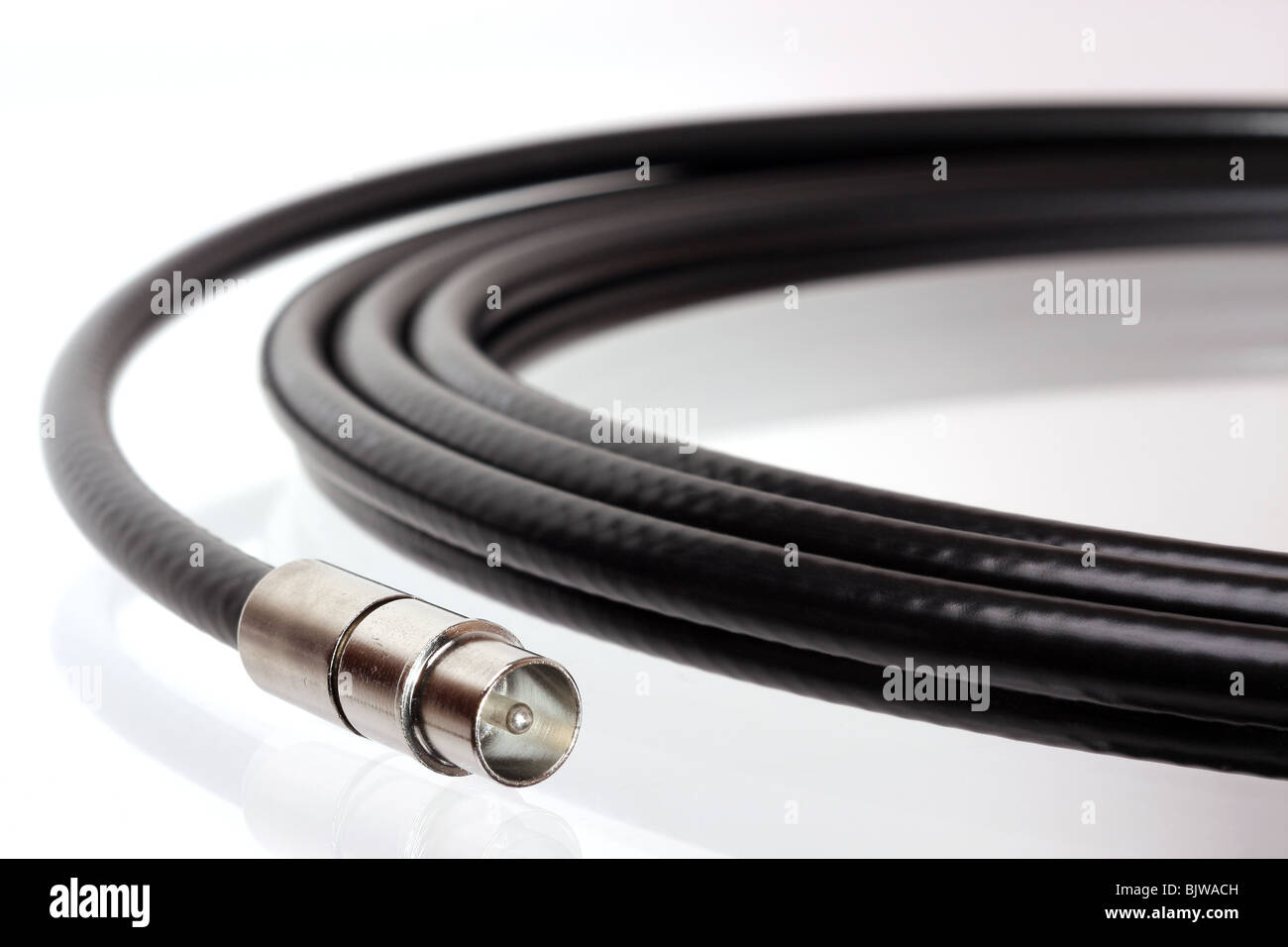 Professional cable tv connector Stock Photo