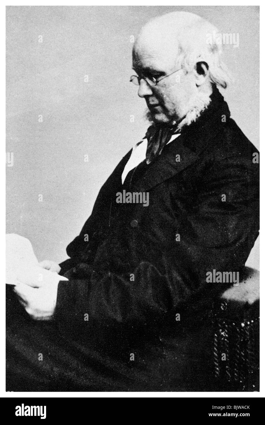 Horace Greeley, American newspaper editor and politician, c1865 (1955). Artist: Unknown Stock Photo