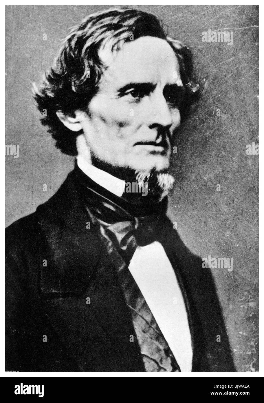 Jefferson Davis, President of the Confederate States of America, c1855-1865 (1955). Artist: Unknown Stock Photo