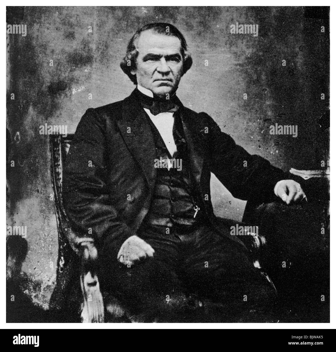 Andrew Johnson, 17th President of the United States, 1860s (1955). Artist: Unknown Stock Photo