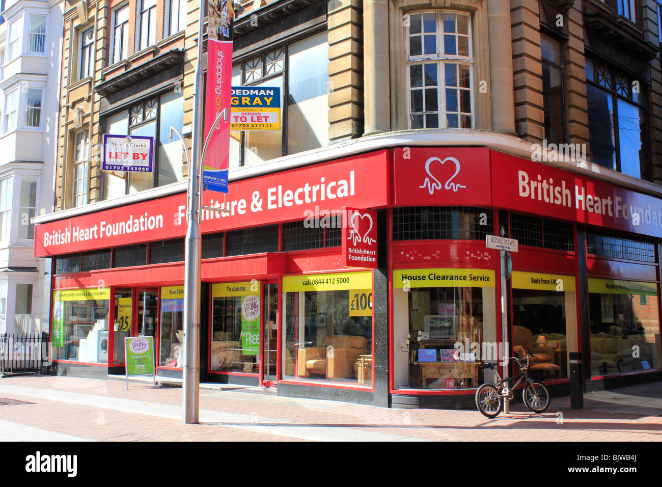 outlet for the british heart foundation charity shop southend on sea