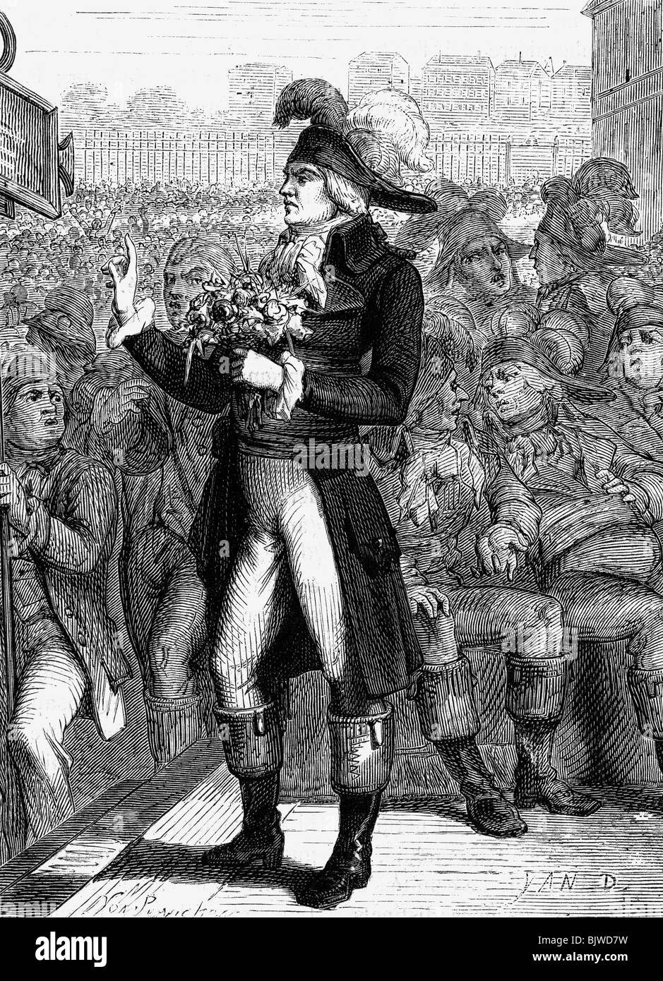 Robespierre, Maximilien de, 6.5.1758 28.7.1794, French politician