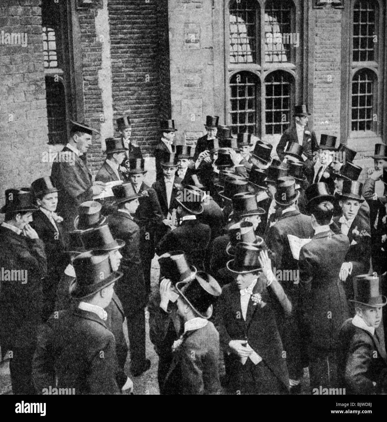 Roll call of Etonians on the 4th June, Berkshire, c1922. Artist: Unknown Stock Photo