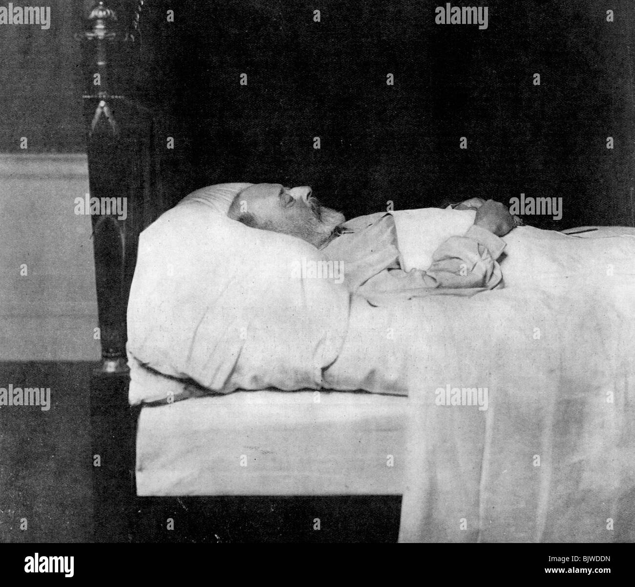 'King Edward VII, in His Last Sleep', 1910.Artist Downey Stock Photo