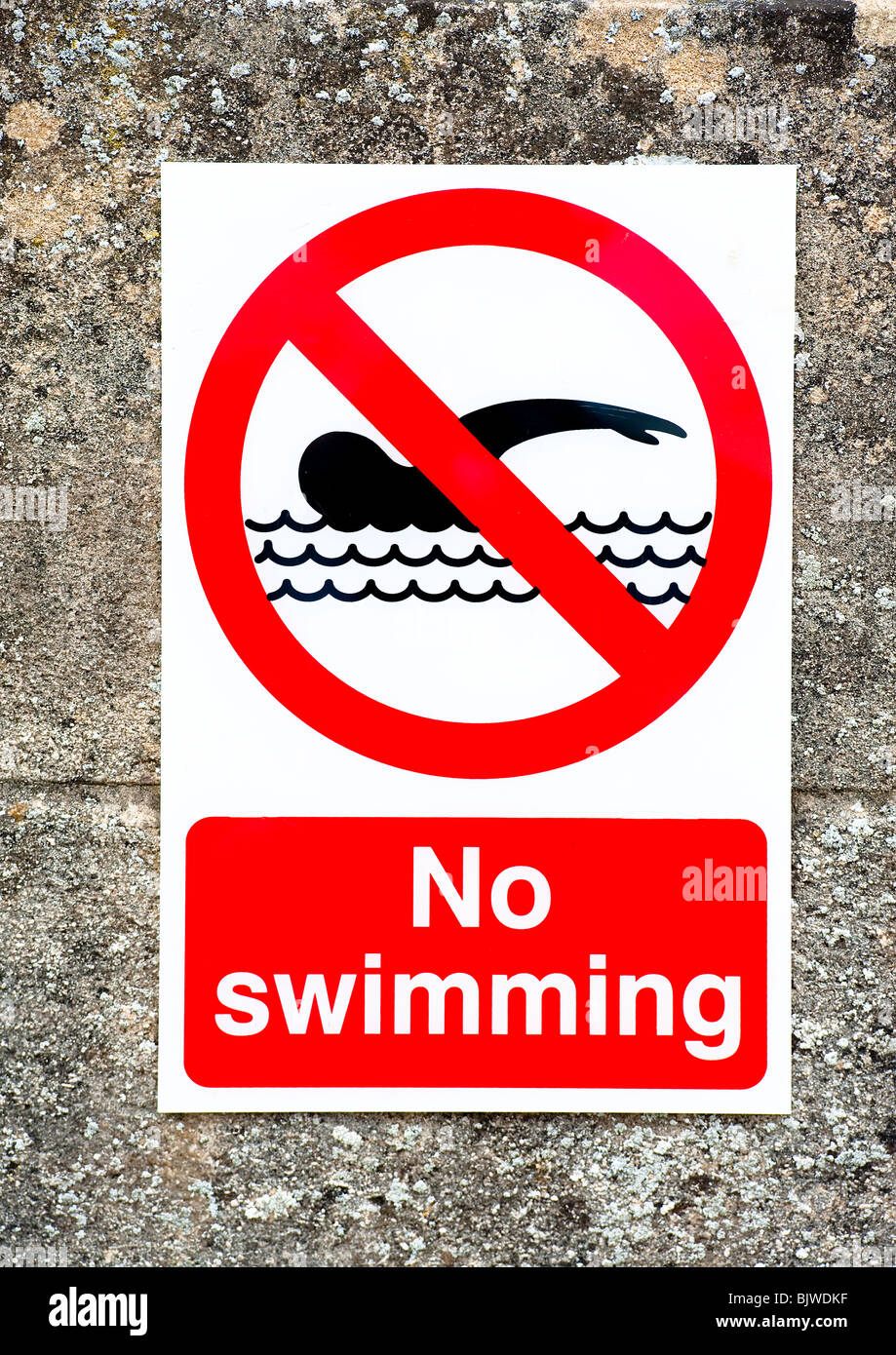 No swimming Stock Photo