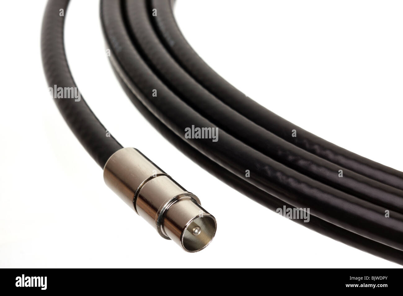 Professional cable tv connector Stock Photo