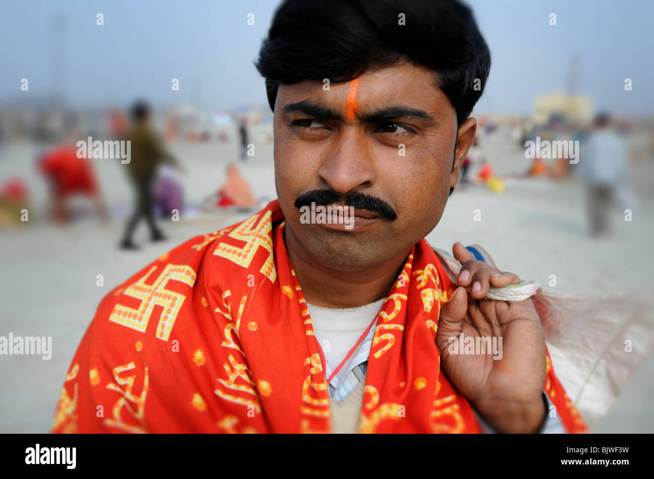 People at the Gangasager Mela (Festival) in West Bengal, India. Stock Photo