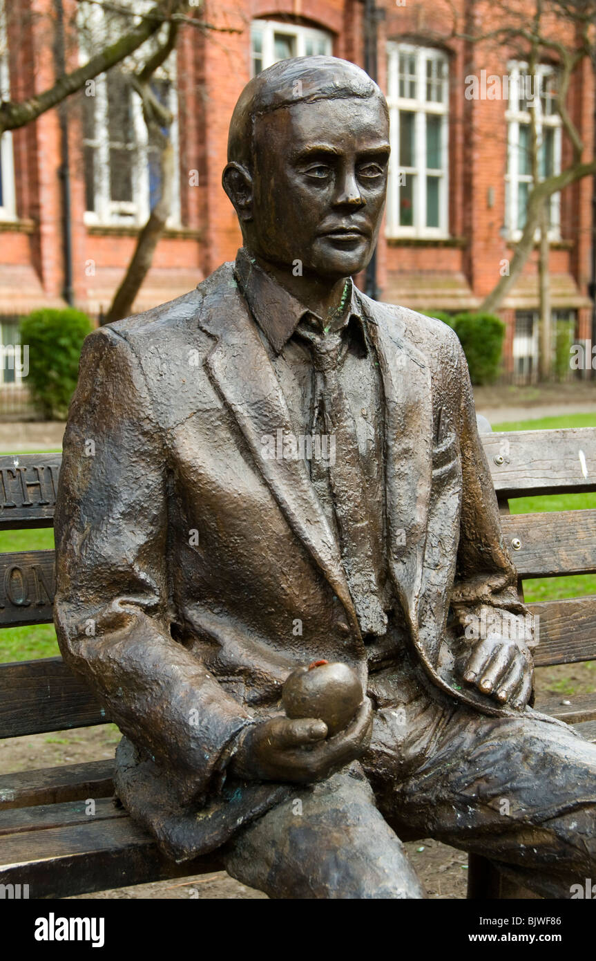 Statue Of Alan Turing By Glyn Hughes Sackville St Gardens Manchester 