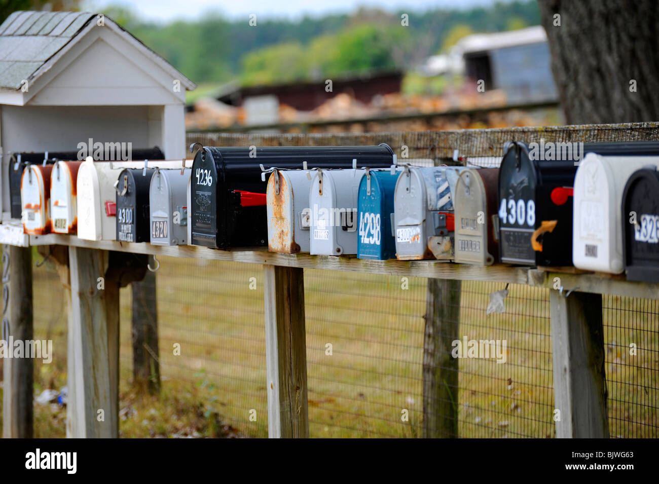 Rural letter boxes hires stock photography and images Alamy