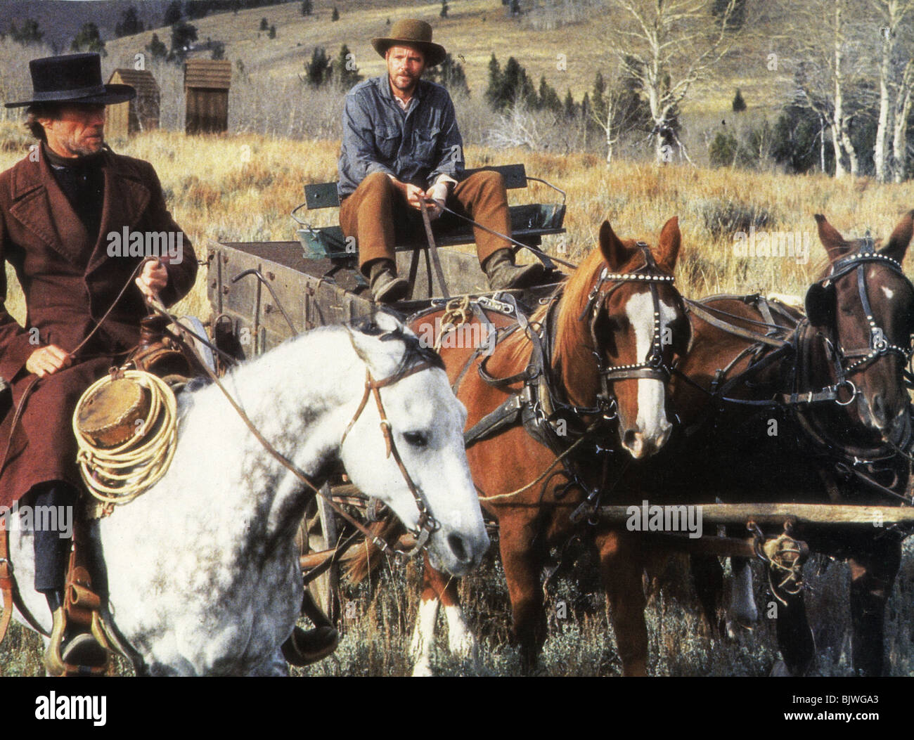PALE RIDER - 1985 Warner/Malpaso film with Clint Eastwood Stock Photo