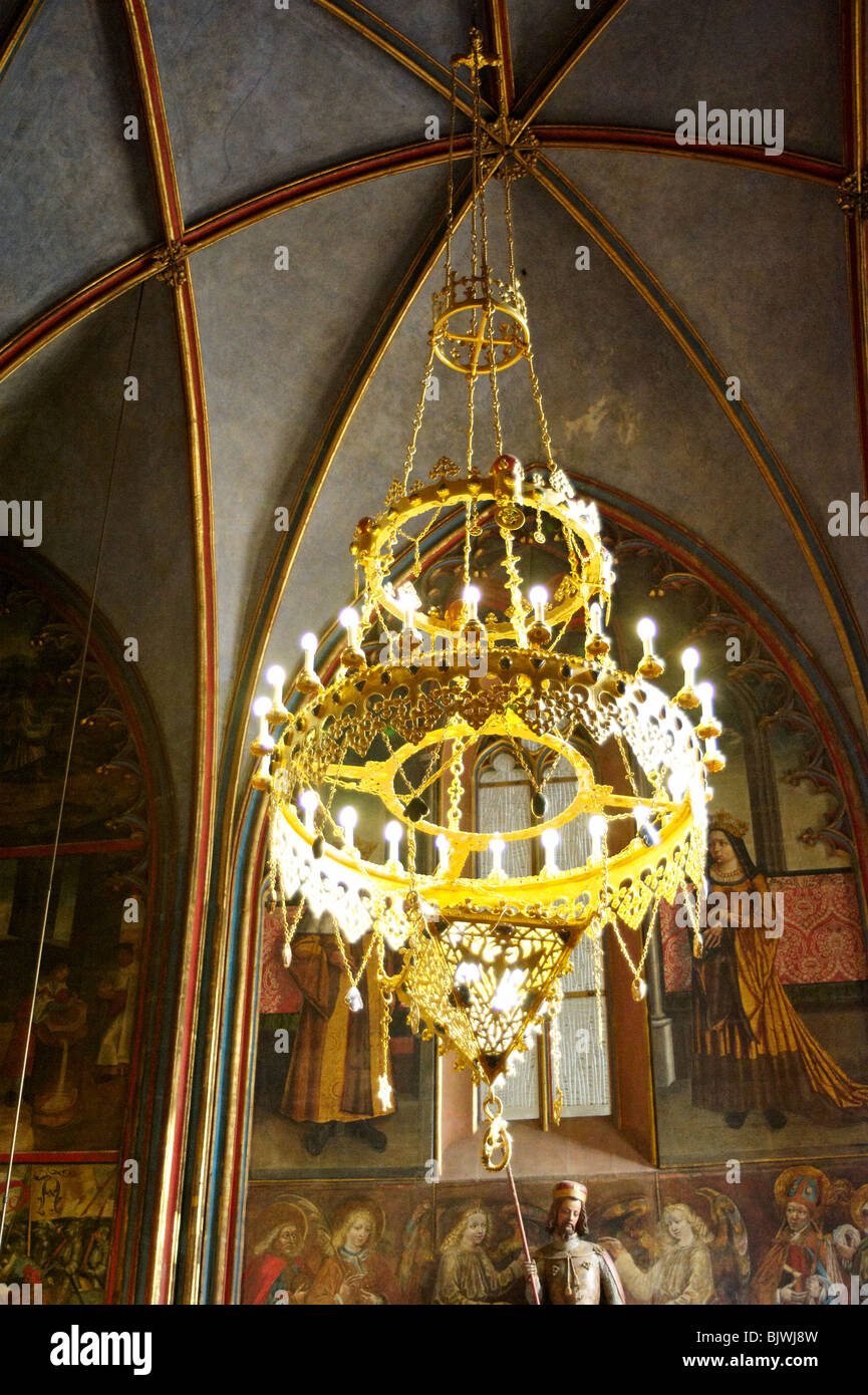 Interior of St Vitus Cathedral Hradcany Castle Czech Republic Prague Stock Photo