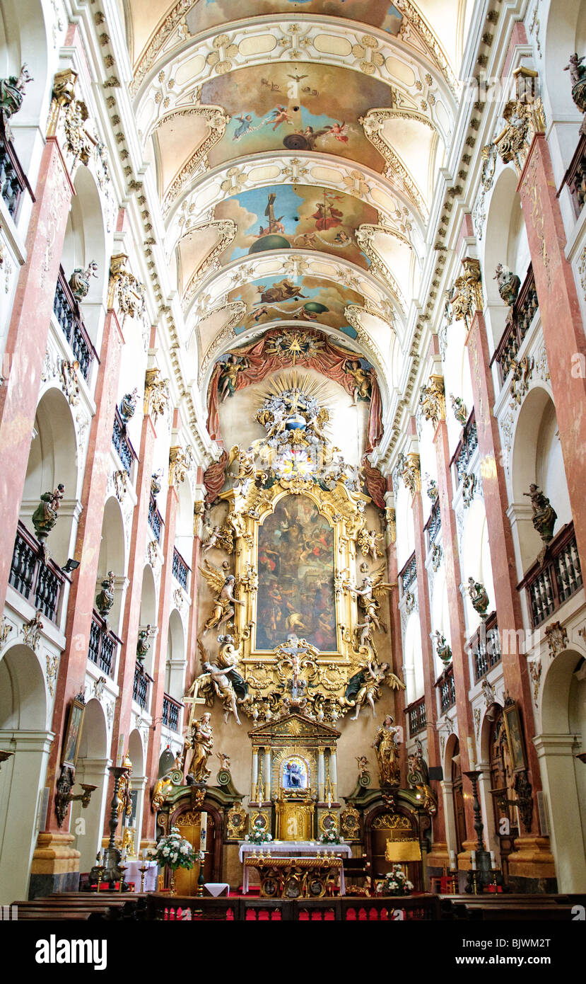PRAGUE, Czech Republic - Lavish Cathedral in Prague Stock Photo
