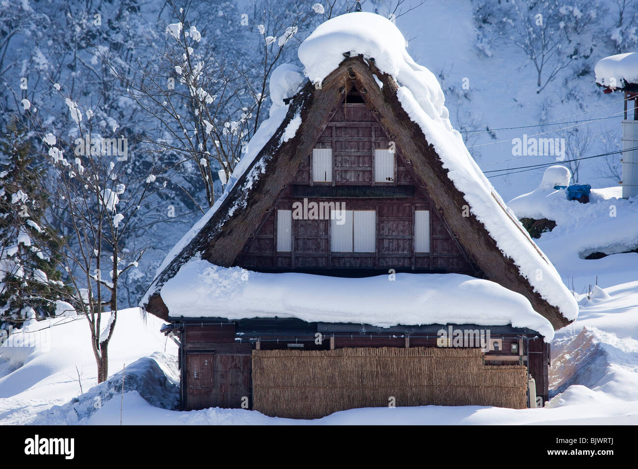 Japan Thatched Roof House High Resolution Stock Photography and Images ...