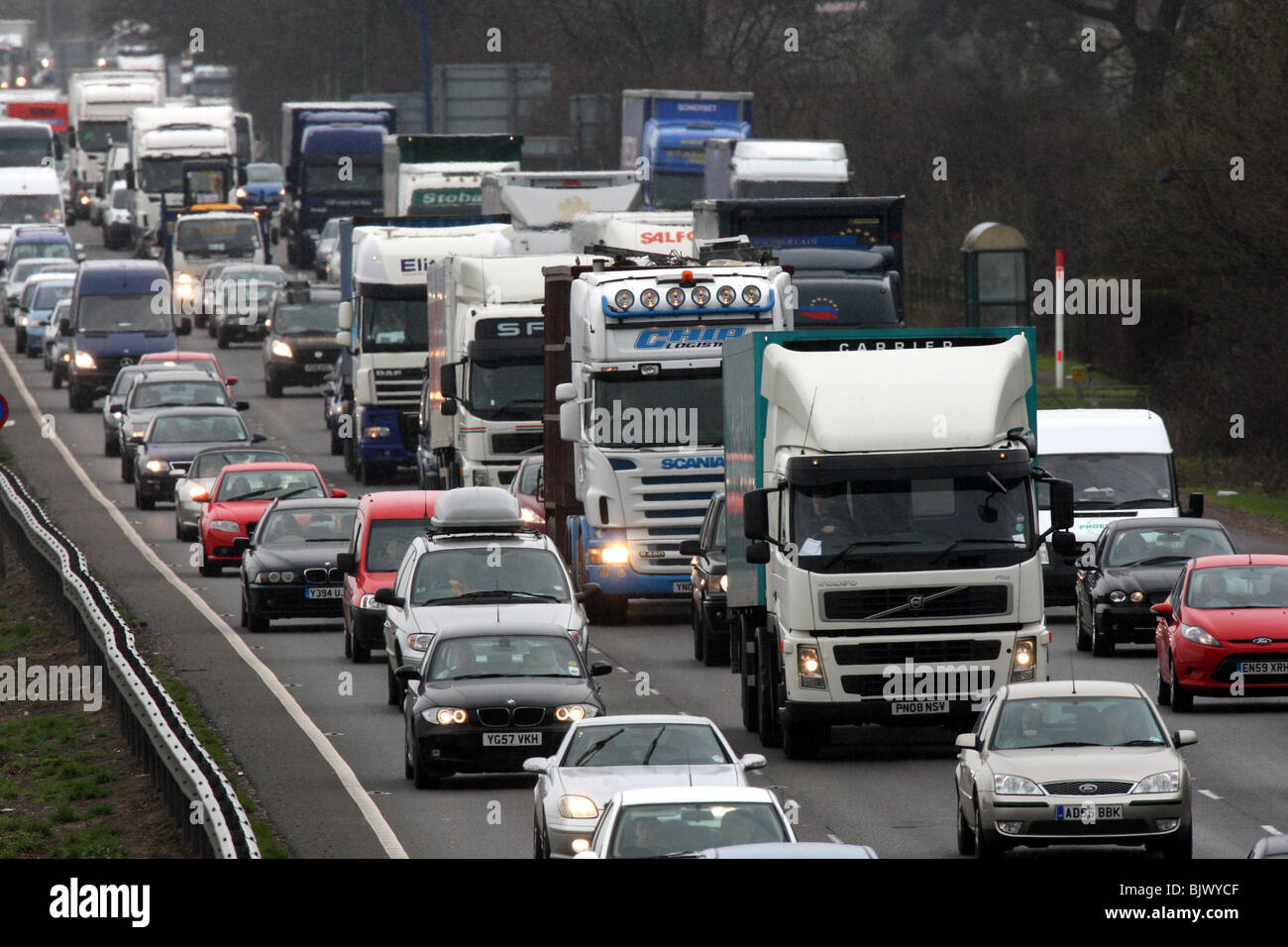 EASTER TRAFFIC GET AWAY Stock Photo