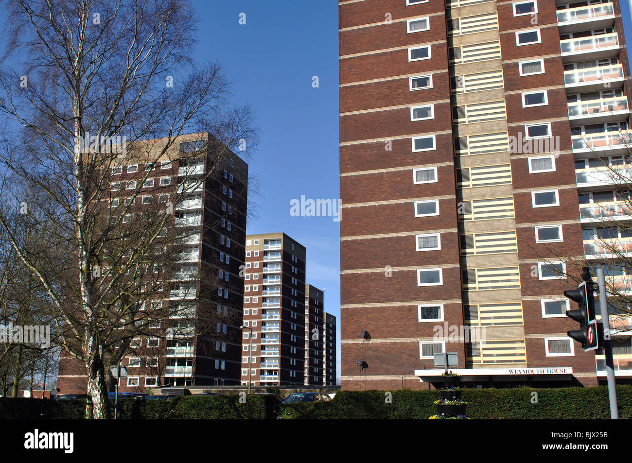 High rise flats, Tamworth, Staffordshire, England, UK Stock Photo Alamy