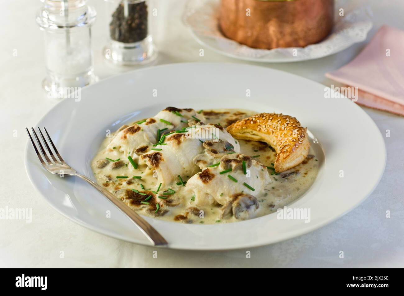 Sole Bonne Femme France Food Stock Photo Alamy