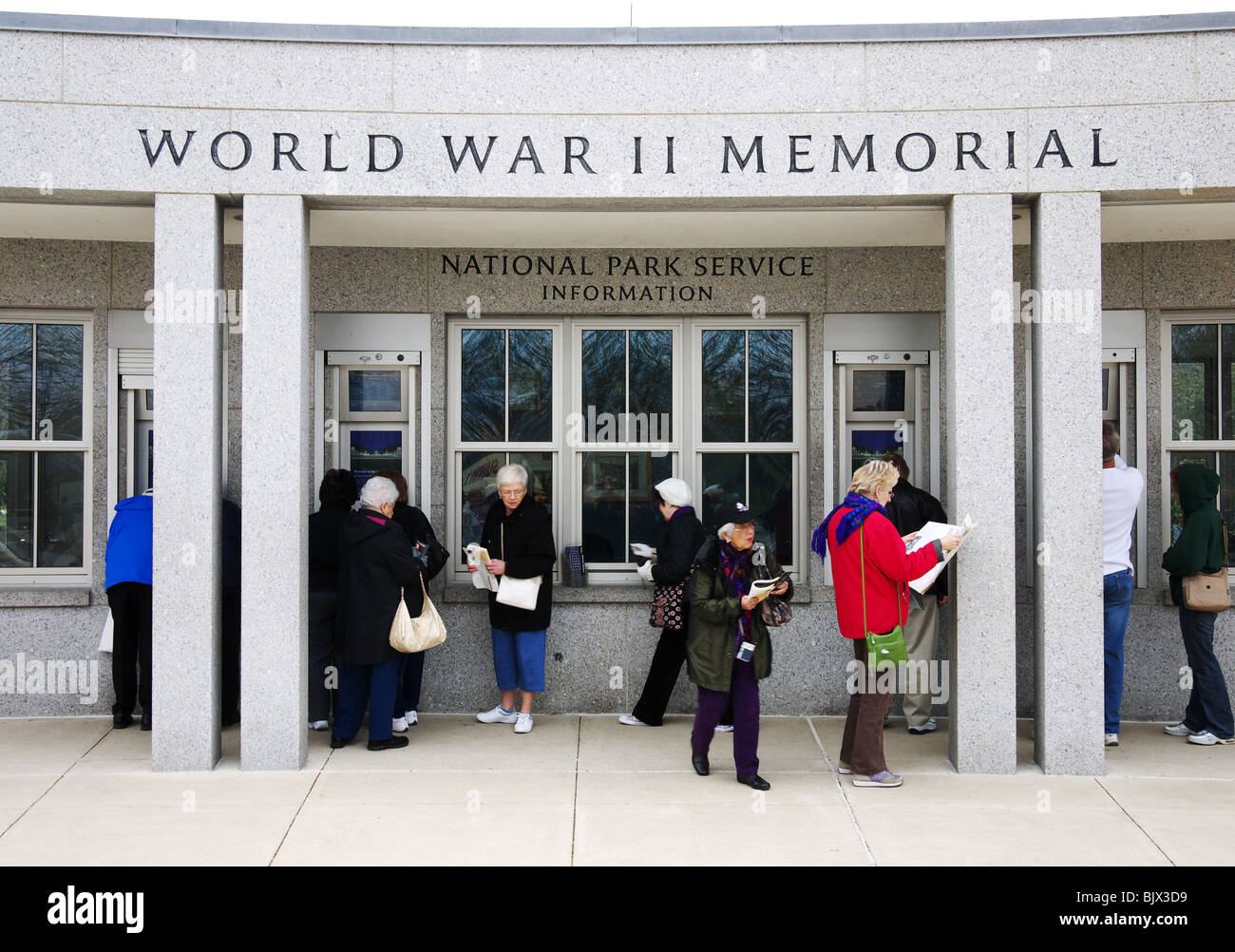 World War 2 Memorial Washington Stock Photo