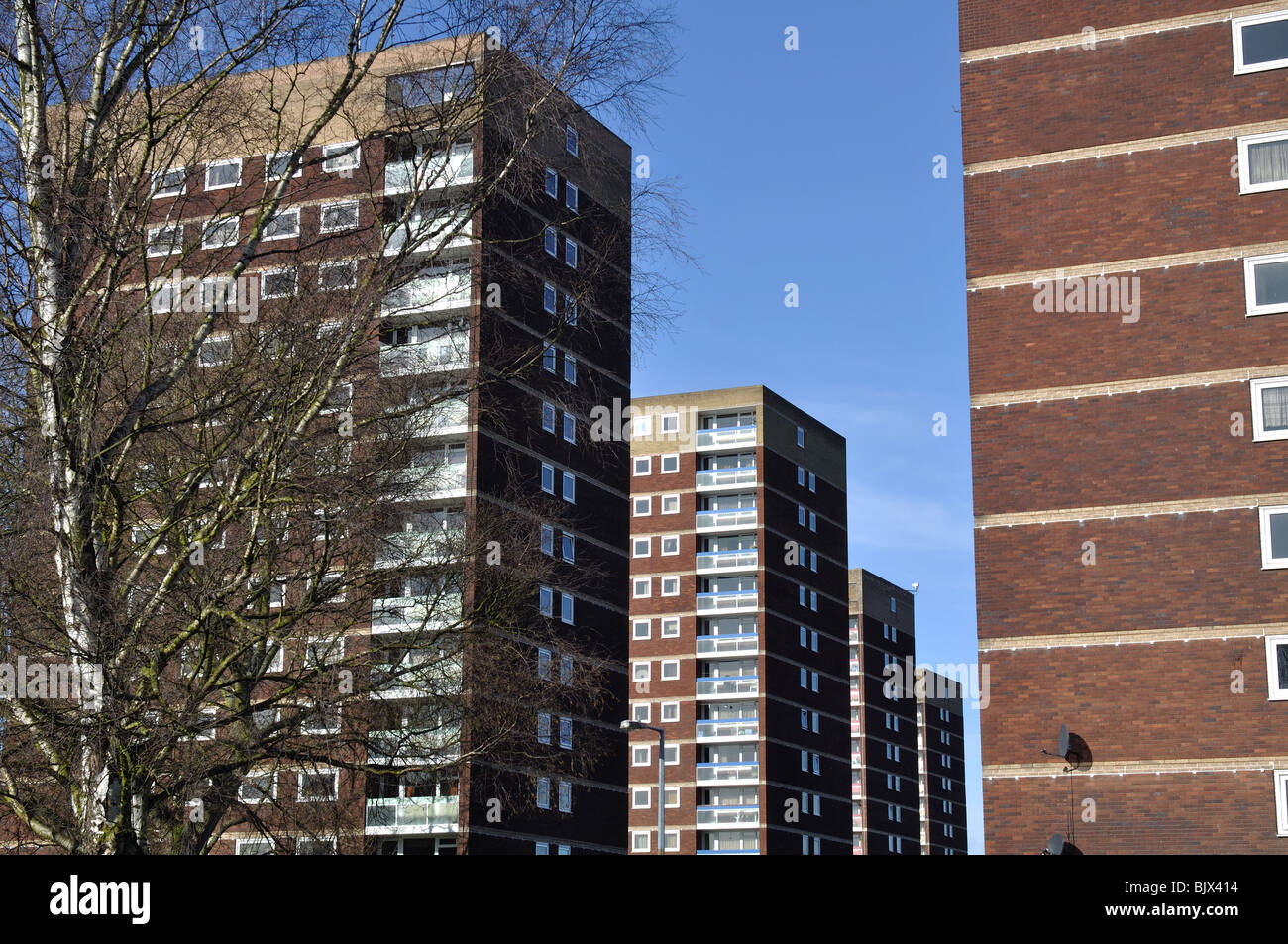 High rise flats, Tamworth, Staffordshire, England, UK Stock Photo Alamy