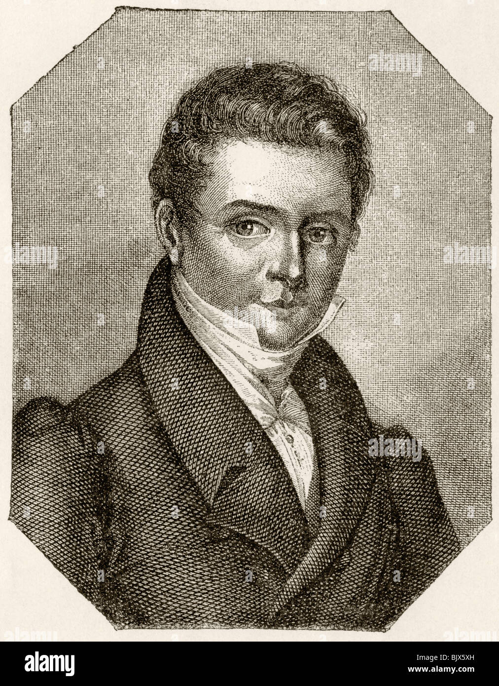 Washington Irving 1783 - 1859. American author. Stock Photo