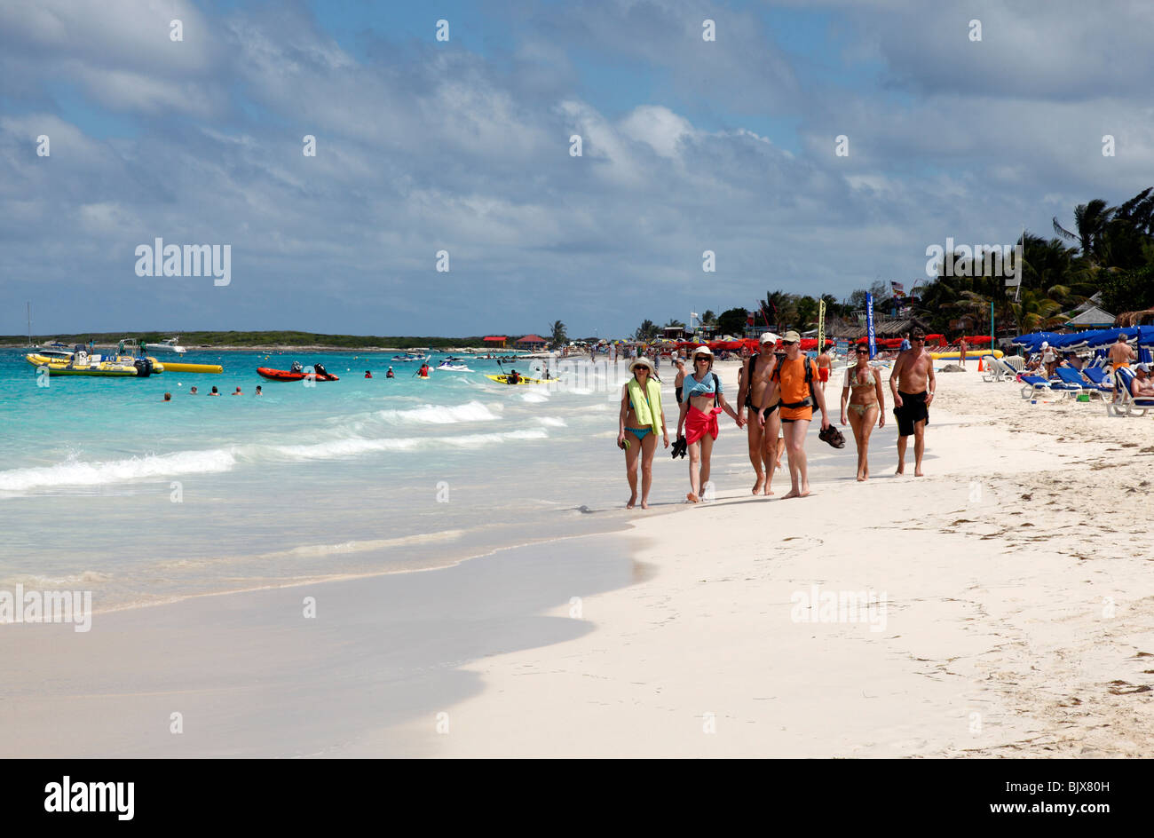 Orient Beach in St. Martin French Caribbean Stock Photo