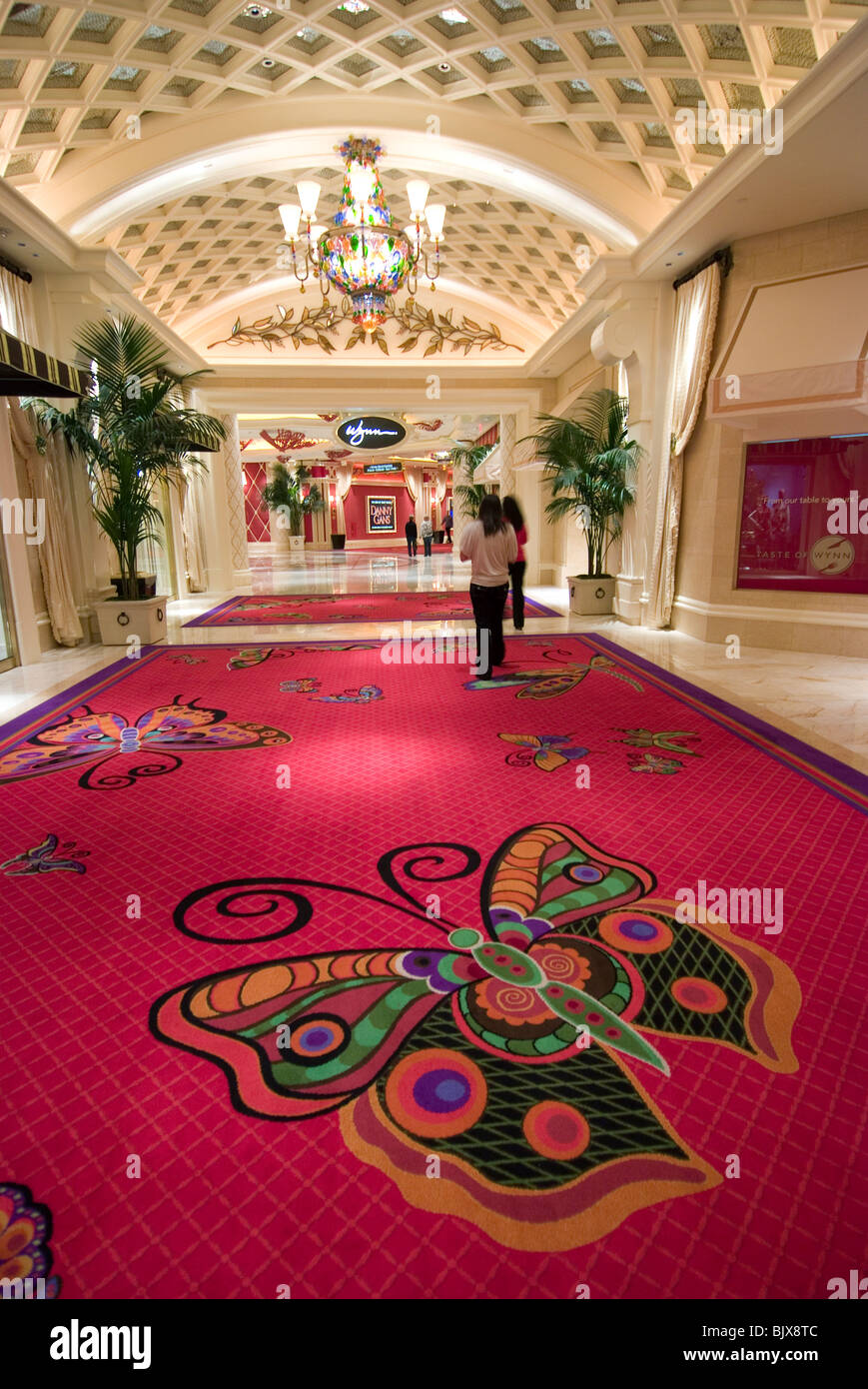 Butterfly carpet in casino at Encore, Las Vegas - Picture of Encore At Wynn Las  Vegas - Tripadvisor