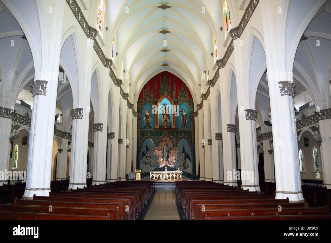 Interior of El Carmen church on Via España , El Cangrejo , Panama City , Panama Stock Photo