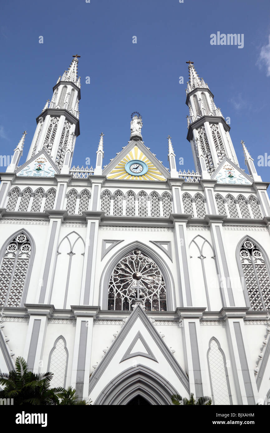Facade of El Carmen church on Via España , El Cangrejo , Panama City , Panama Stock Photo