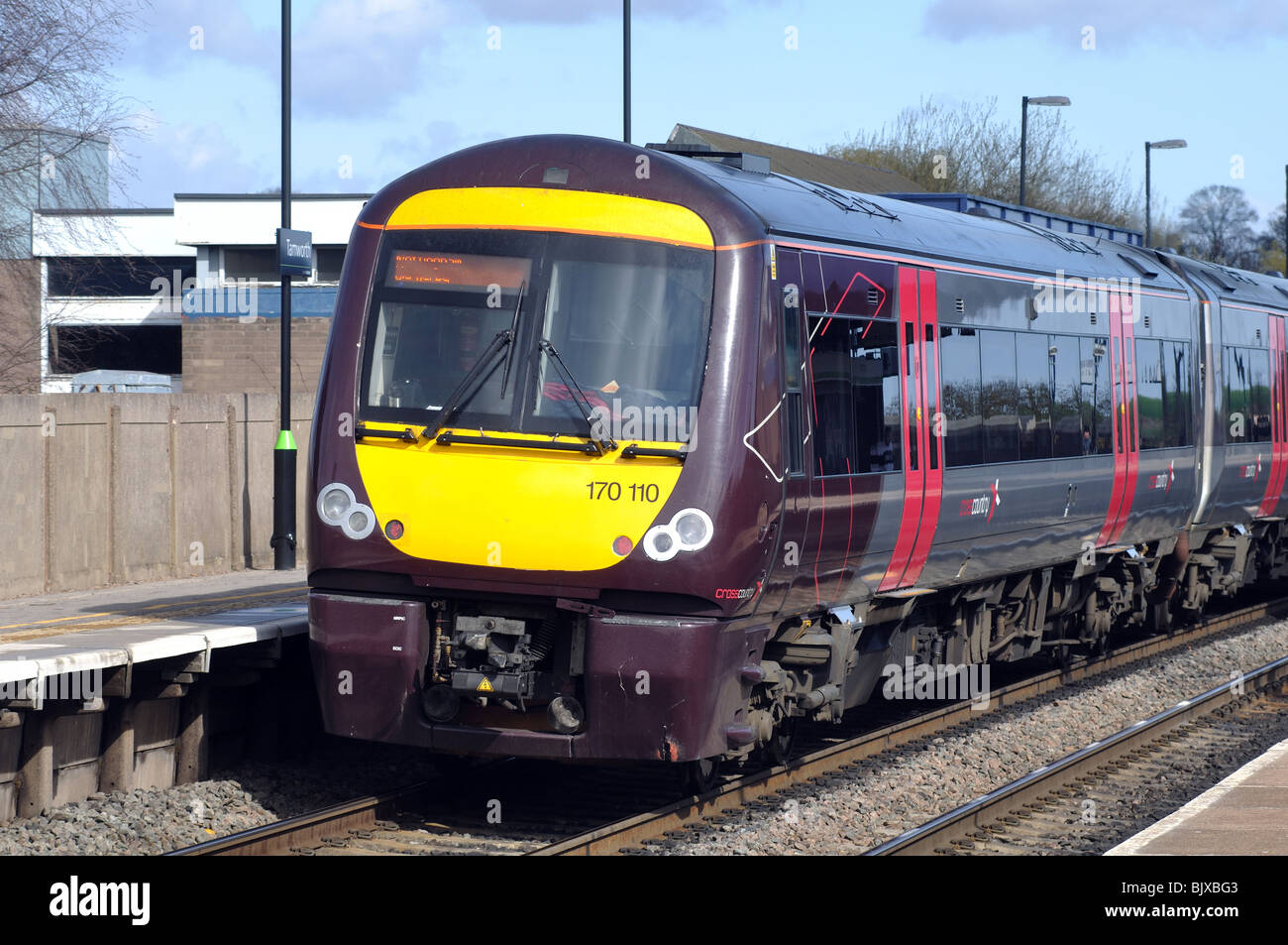 Arriva Cross Country train at Tamworth station, Staffordshire, England