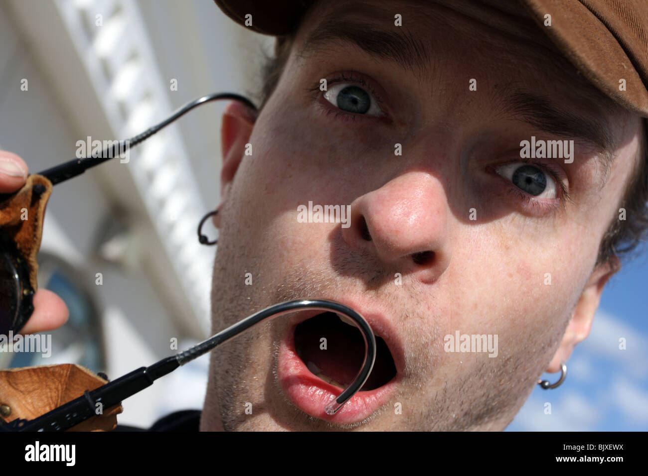 Crazed man hi-res stock photography and images - Alamy