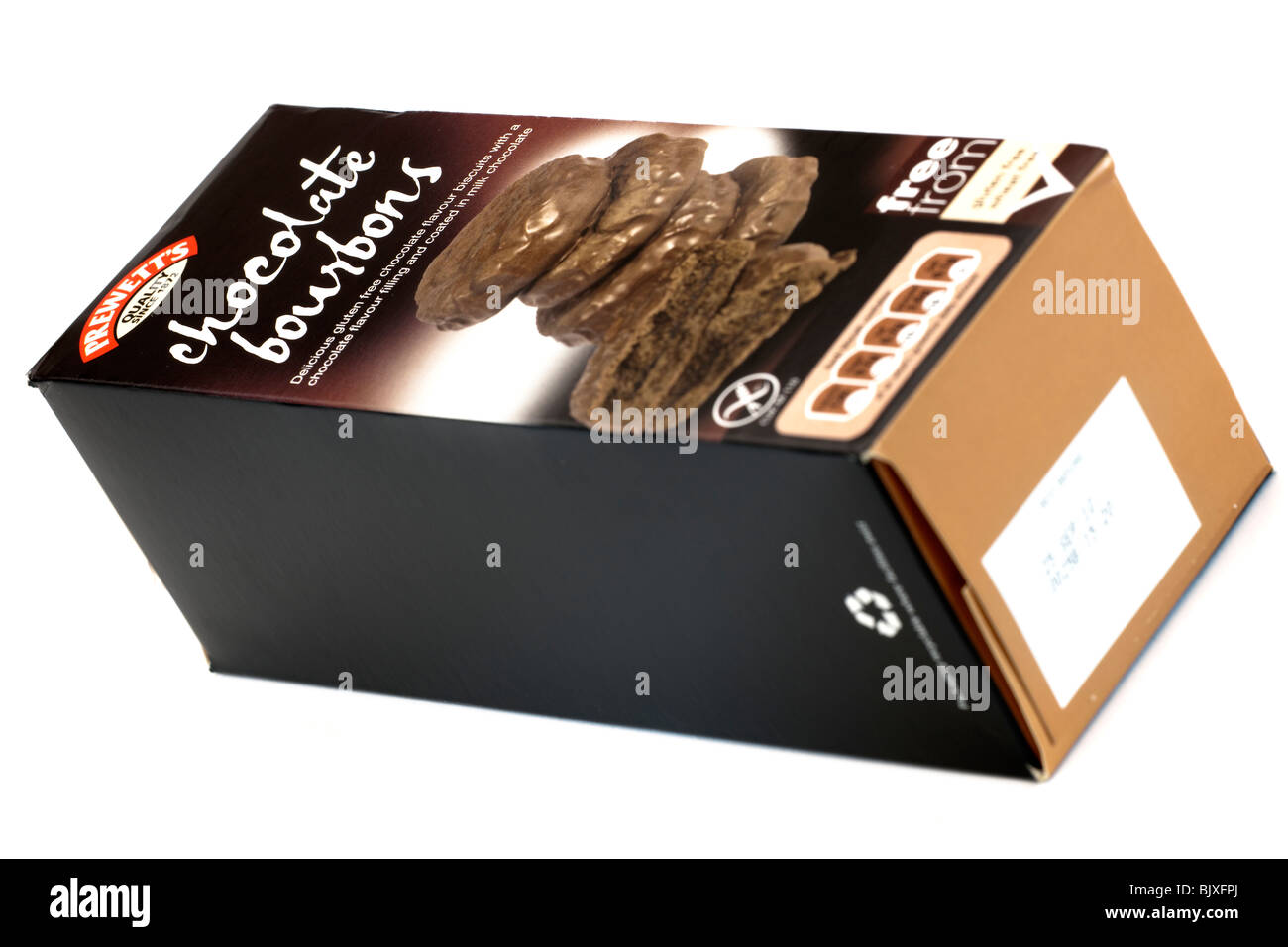 Box of Prewett's chocolate bourbons biscuits Stock Photo