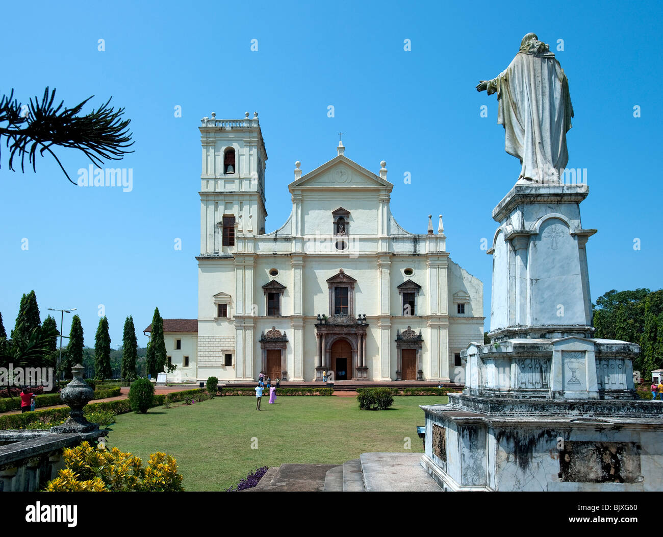Se Cathedral, Old Goa, Goa, India Stock Photo