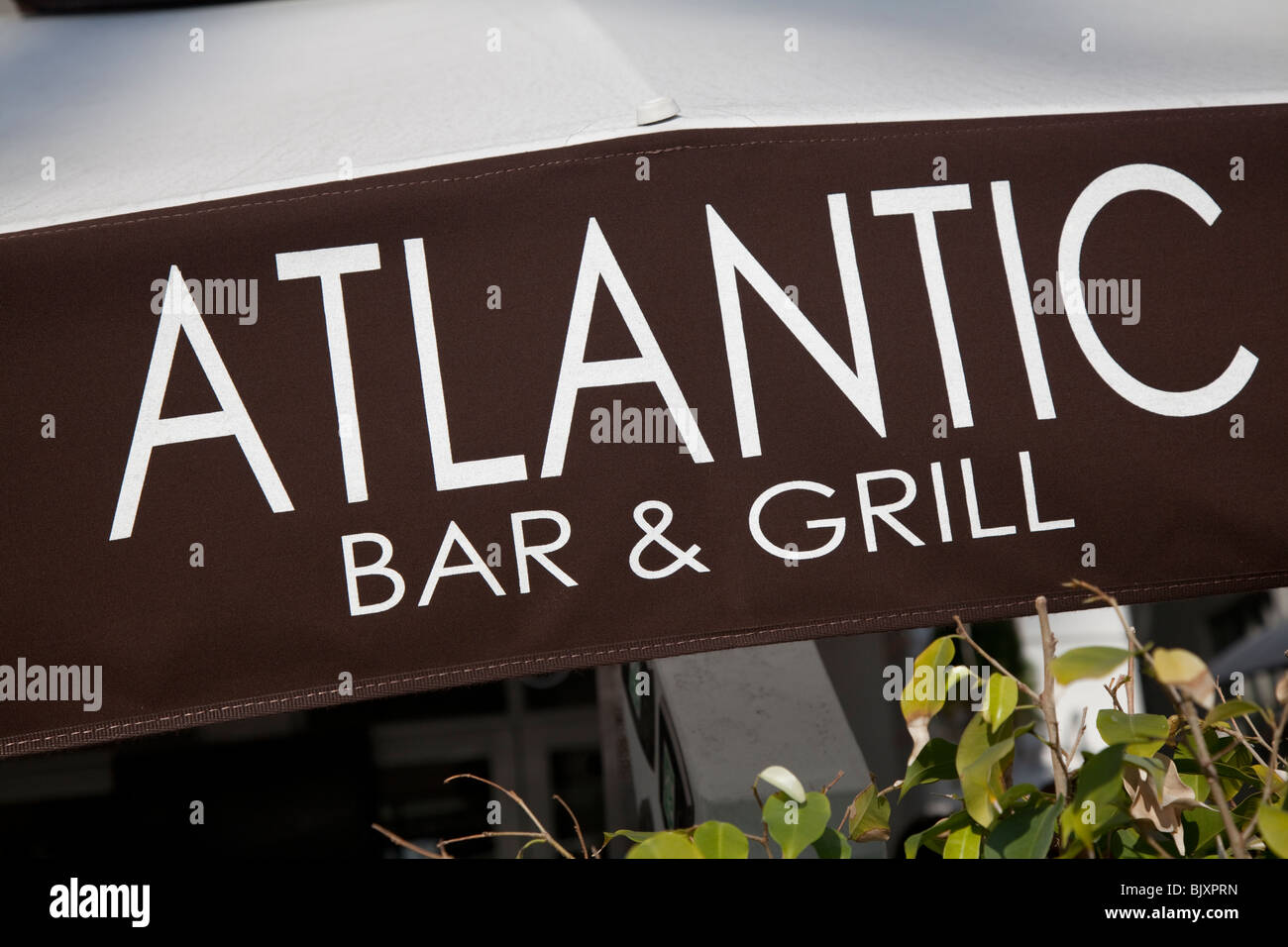 Atlantic Bar & Grill 1024 Ocean Drive, Miami Beach, Florida, USA Stock Photo