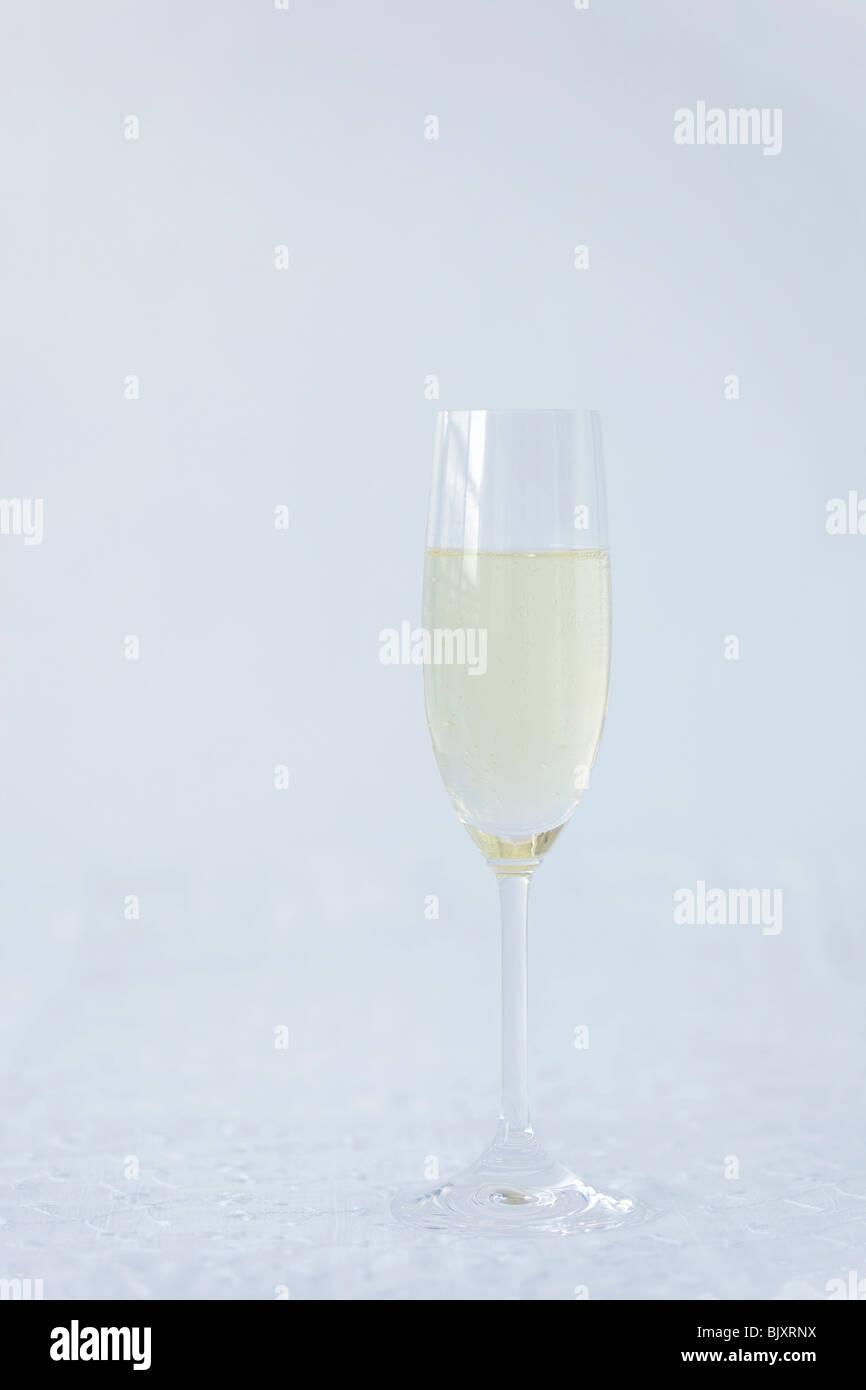 A glass of champagne Stock Photo