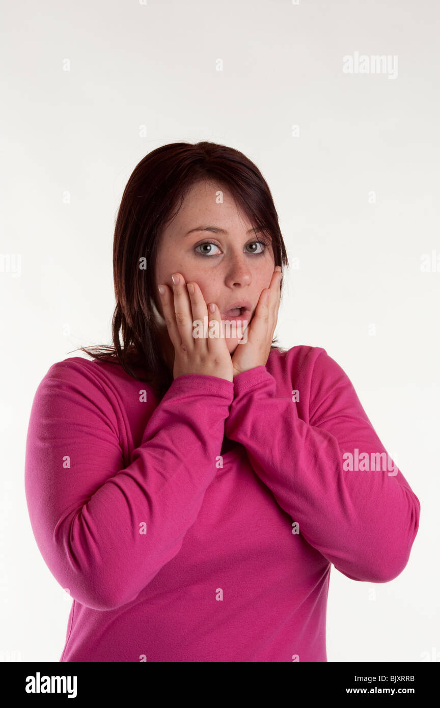 Scared Face Teen, Stock image