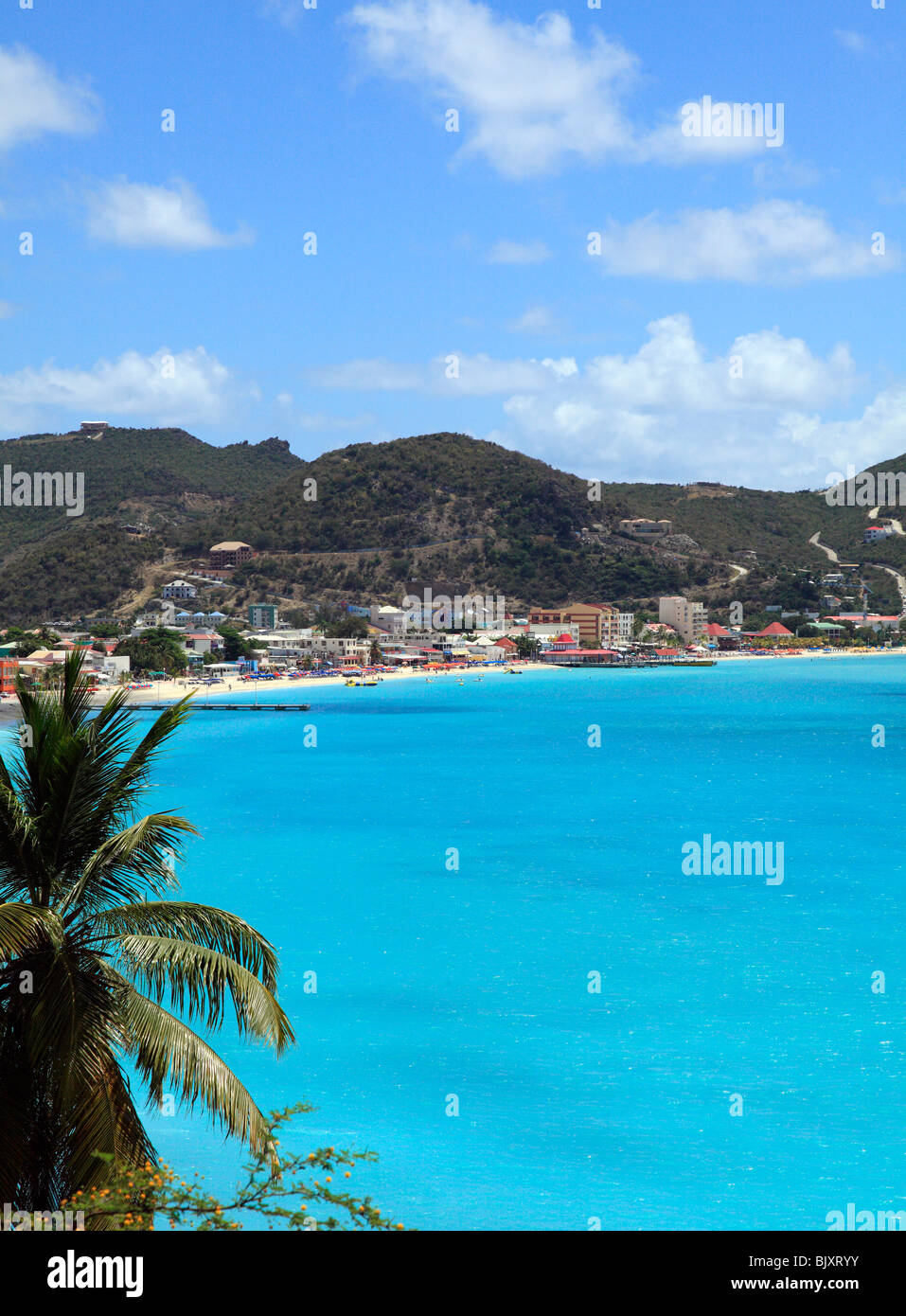 Philipsburg Bay at St.Maarten. Caribbean Stock Photo