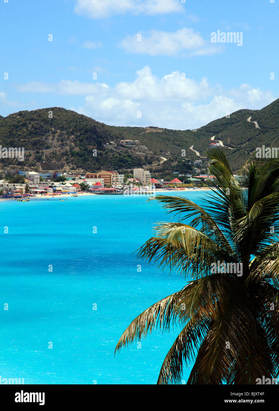 Philipsburg Bay at St.Maarten. Caribbean Stock Photo