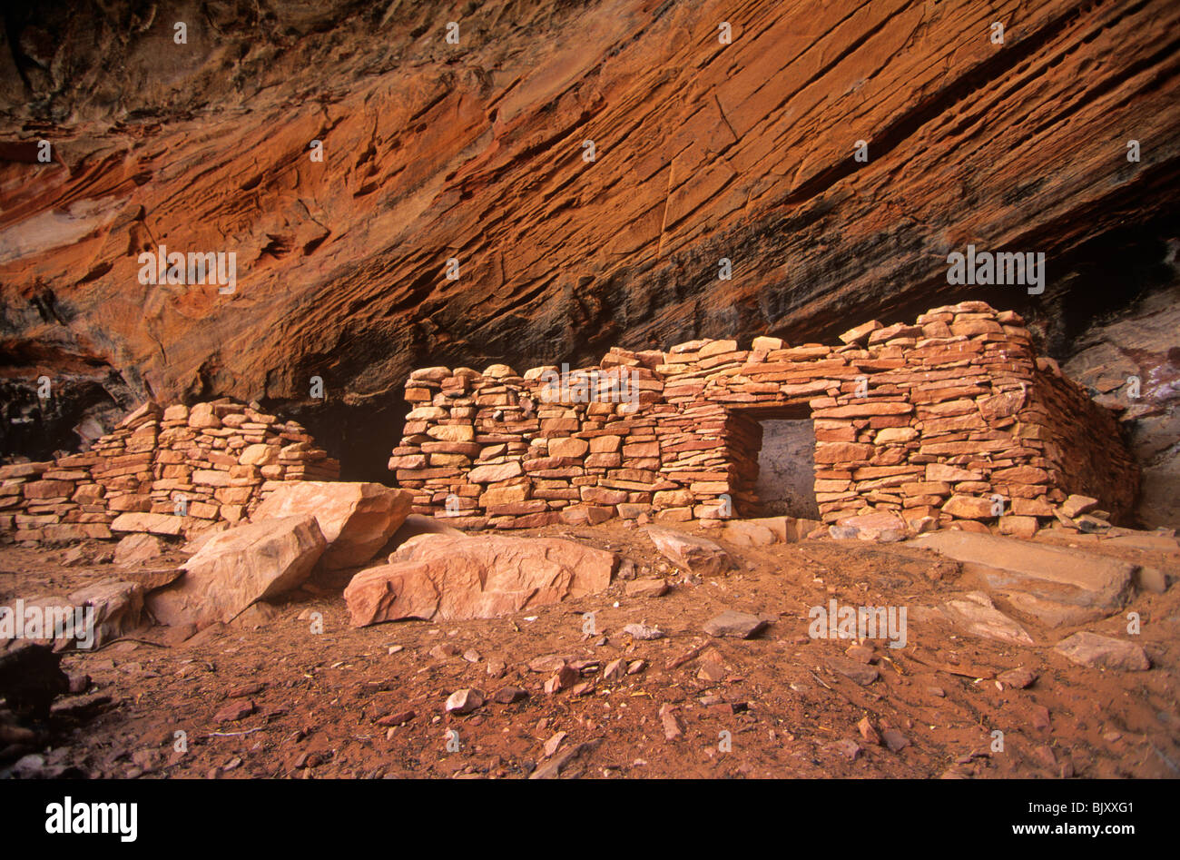 Ruins of ancient indian pueblo, Red RockSecret Mountain Wilderness