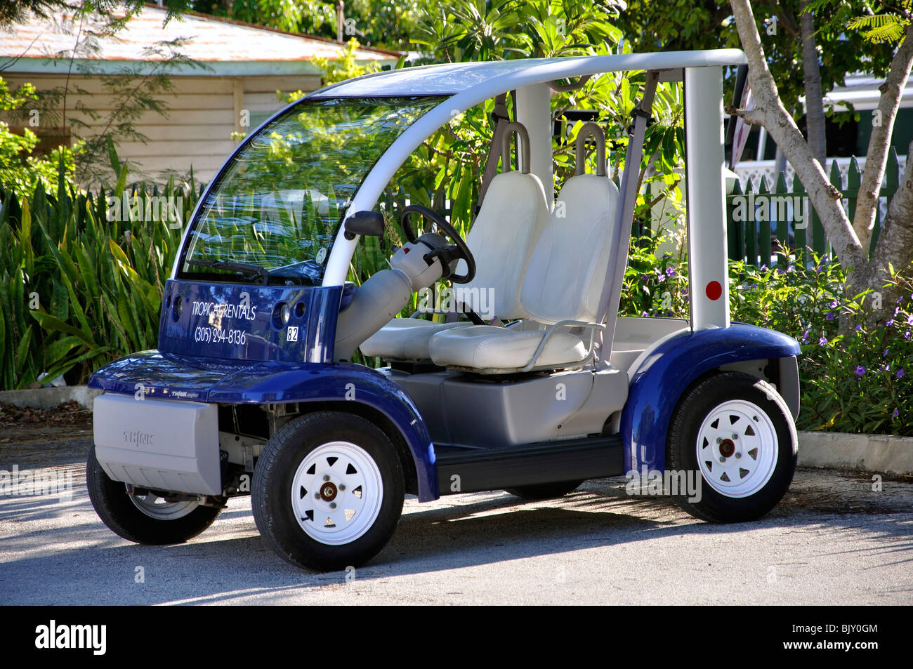 Golf cart, Key West, Florida, USA Stock Photo Alamy