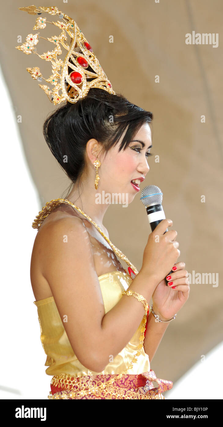A Thai beauty contestant Stock Photo