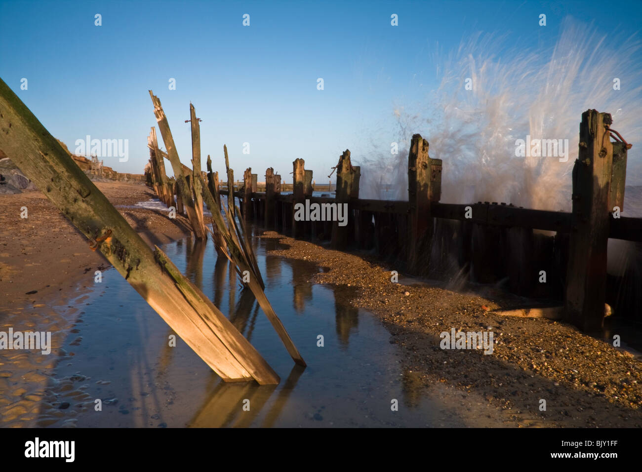 Sea defenses coastal erosion happisburgh hi-res stock photography and ...