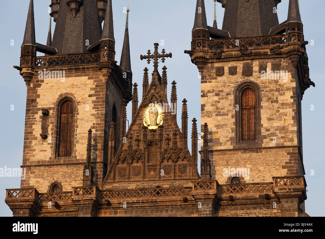 Church of Our Lady before Týn, Old Town Hall Square, Prague, Czech Republic Stock Photo