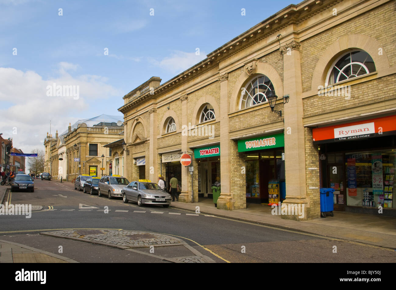 Street View Of Cornhill Bury St Edmunds Suffolk Stock Photo - Alamy