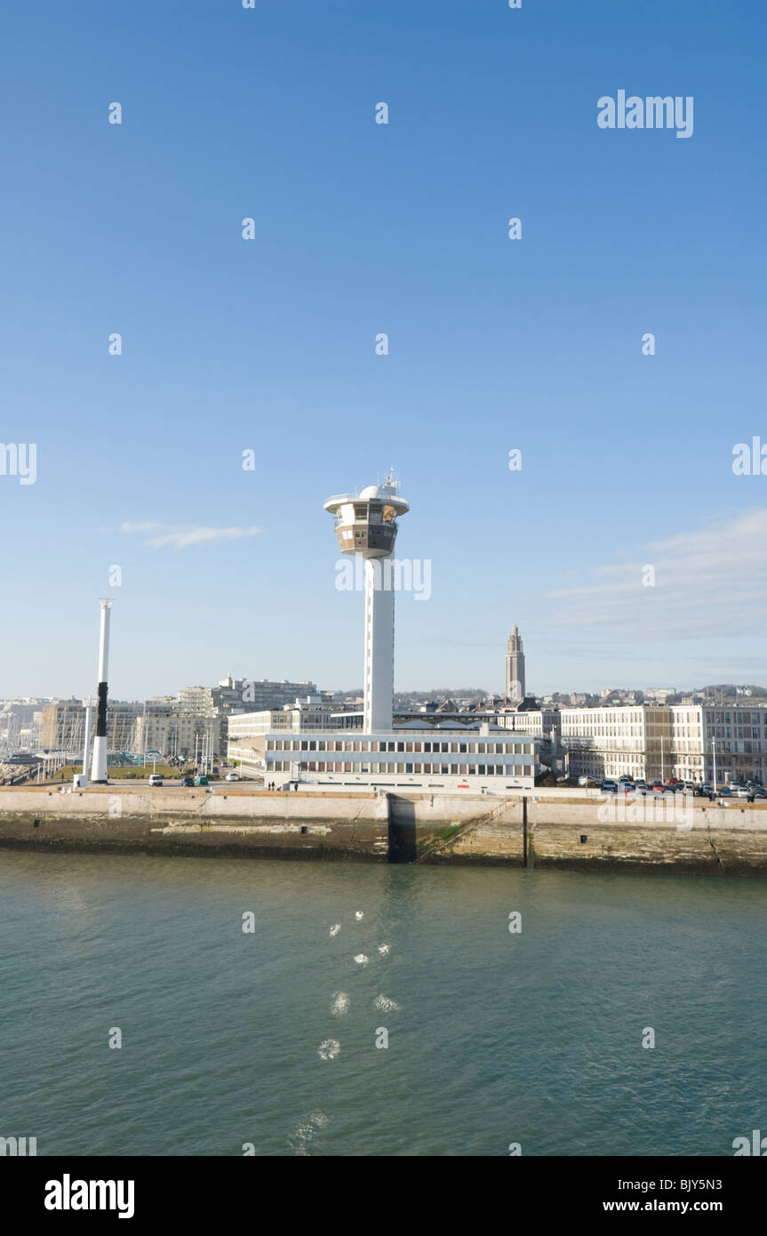 Control Tower Port of Le Havre France Stock Photo Alamy