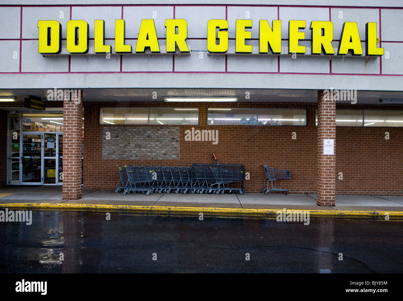 A Dollar General retail store.  Stock Photo