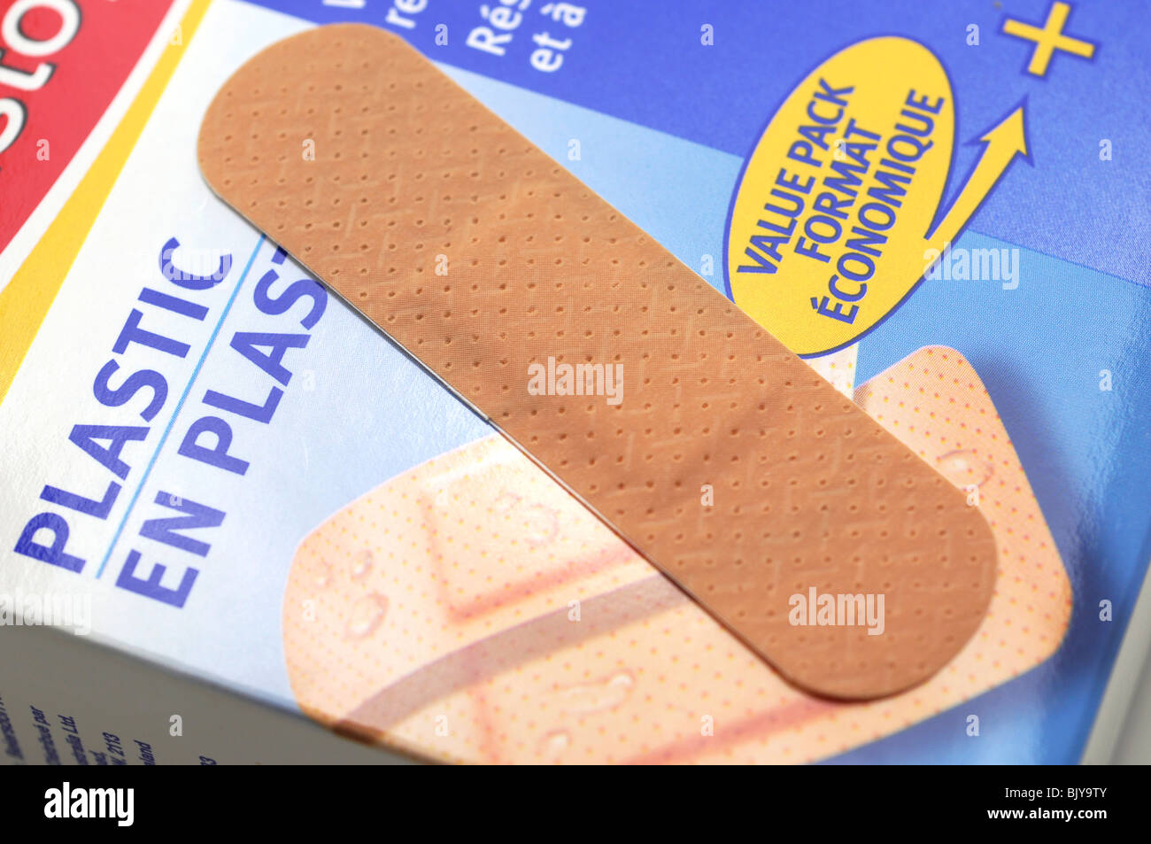 Plastic Bandaid / Plaster Stock Photo